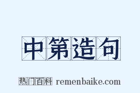 中第造句是什么意思的图片